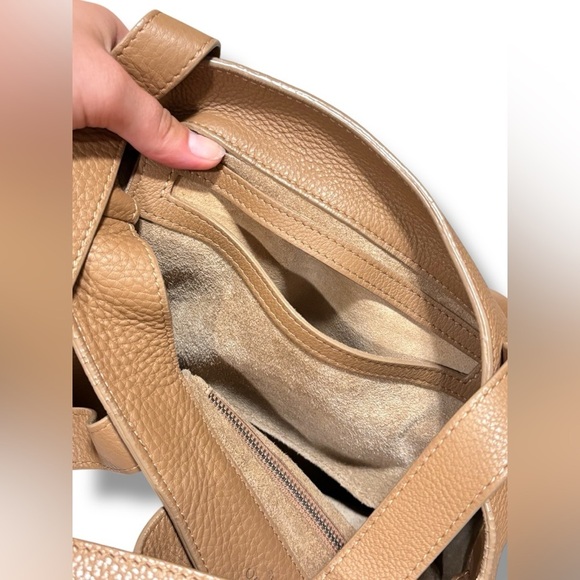 Meli Melo Rose Thela Cafe Latte Brown Leather Boho Hobo Purse Bag - Picture 12 of 16